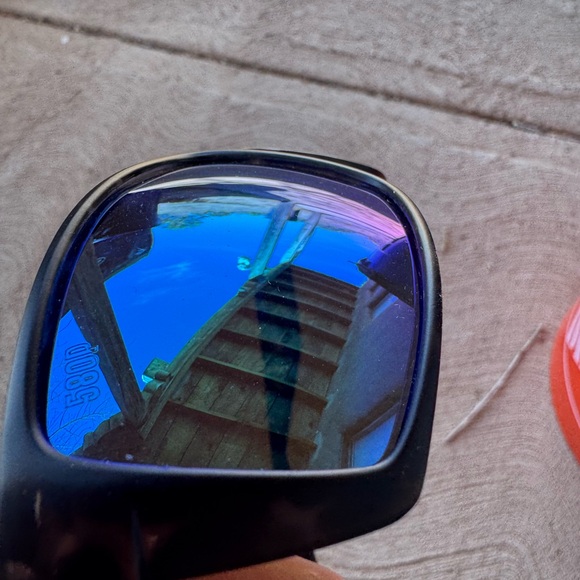 Costa Matte Black Sunglasses with Blue/Purple Mirrored Lenses - Picture 6 of 6